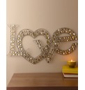 Love Wall Art with Crystals