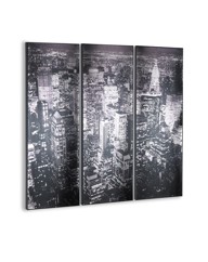 City Scene Triple Canvas Wall Art