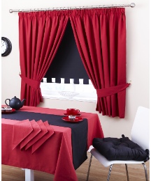 Plain Dye Kitchen Curtains