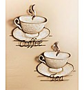 Tea And Coffee Metal Wall Art