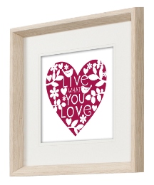 Live What You Love Framed Wall Art