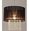 Pleated Pendant Light Decoration