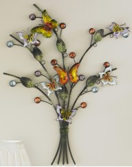 Butterfly Forest Metal Wall Art