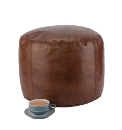 Leather Pouffe