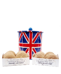 Union Jack Biscuit Barrel & Biscuits