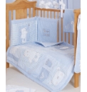 OBaby B is for Bear Quilt & Bumper Blue