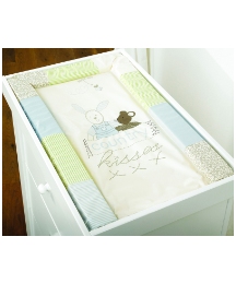 Country Kisses Changing Mat Blue