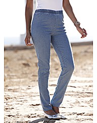 Pull On Slim Leg Jeggings Length 28in