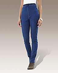 Pull On Slim Leg Jeggings Length 28in