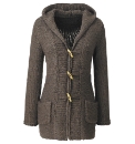 Longline Hooded Duffle Cardigan
