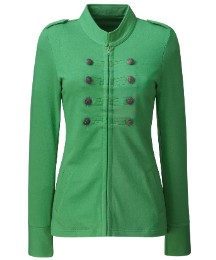 Military Style Jersey Jacket
