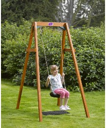Plum Wooden Single Swing