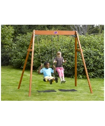 Plum Wooden Double Swing