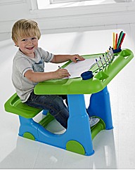 Blue Art Desk with Stationery