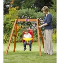 Plum Wooden Baby Swing Set