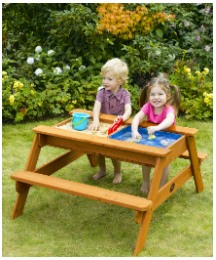 Plum Surfside Sandpit/Water Picnic Table
