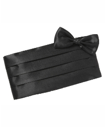 High & Mighty Bow Tie & Cummerbund Set