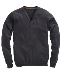 & Brand Y-Neck Sweater.