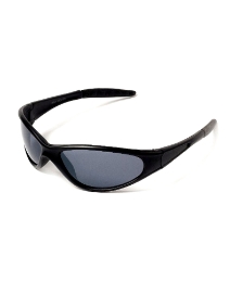 Viva La Diva Wraparound Black Sunglasses