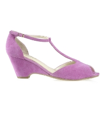 Van Dal Luzon Tlc Magenta Suede Wedges
