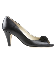 Van Dal Greenwich Black Peep Toe Heel