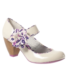 Ruby Shoo Creme Grace Ankle Bar Court