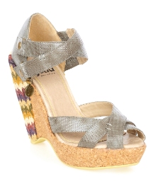 Feud Grey Banter Wedge Sandal
