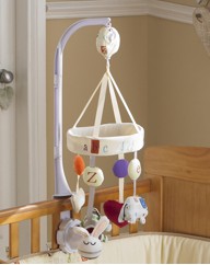 Clair de Lune ABC Cot Mobile