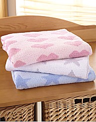 Silvercloud Knitted Chenille Blanket