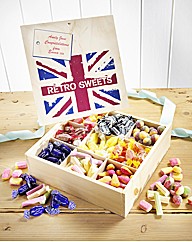 Personalised Retro Sweets Box