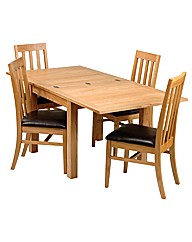 Ashgrove Solid Ash Fliptop Dining Tbl
