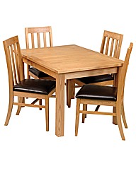 Ashgrove Solid Ash Extendable Dining Tbl