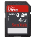 Sandisk SDHC Memory Card Ultra 4GB