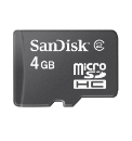 Sandisk 4GB Micro SDHC Card and Adaptor