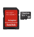 Sandisk 8GB Micro SDHC Card and Adaptor