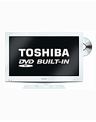 Toshiba 32in LCD TV/DVD Combi - White