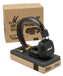 Marshall Major Headphones With Mic Black