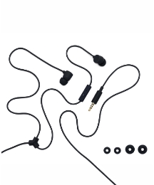 Coloud Colours Earphones With Mic Black