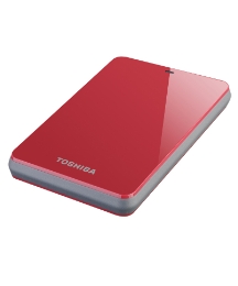 Toshiba 500GB External Storage - Red