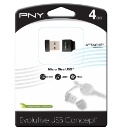 PNY Micro Size USB Flash Drive - 4GB
