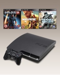 PS3 320GB Console + 3 Games