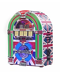 Union Jack Mini Jukebox with CD Player