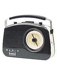Steepletone Retro Radio - Black