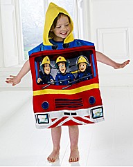 Fireman Sam Towel & Poncho Set