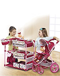 Malibu Dolls Pram and Changing Table