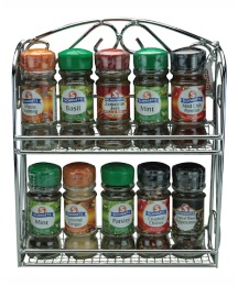 Chrome Filled Spice Rack