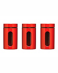 Set of 3 Window Cannisters