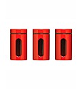 Set of 3 Window Cannisters