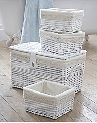 Split Willow Set 4 Storage Trunk Set