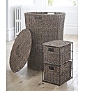 Seagrass Hamper & 2 Drawer Unit set